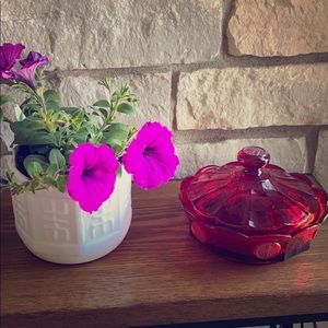 Vintage FOSTORIA  4 1/2" COIN DOT CANDY DISH